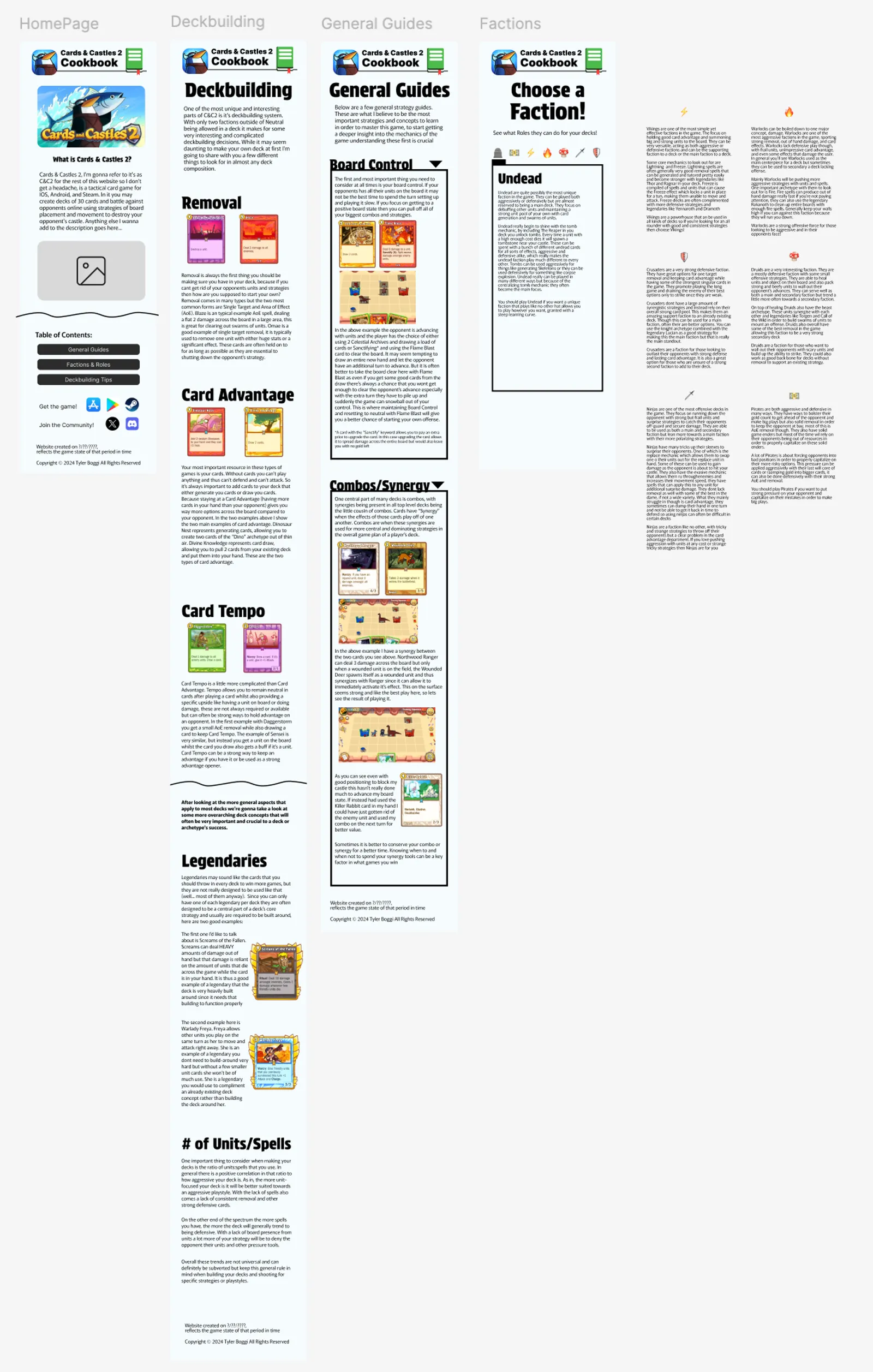Screengrab of Figma page mockups